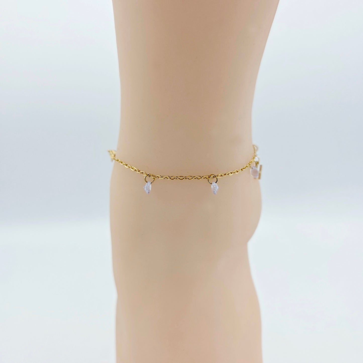 Gold Hotwife Anklet. Discreet HW Ankle Bracelet for Lifestyle Wear