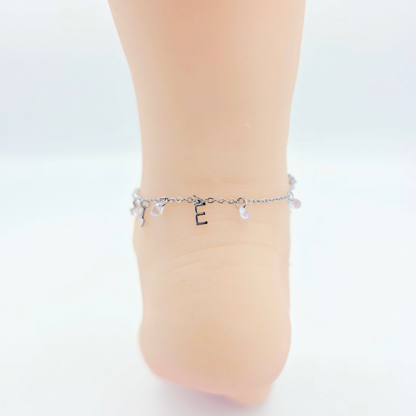 Domme Anklet, Stainless Steel Adjustable Ankle Bracelet for BDSM Domme Women
