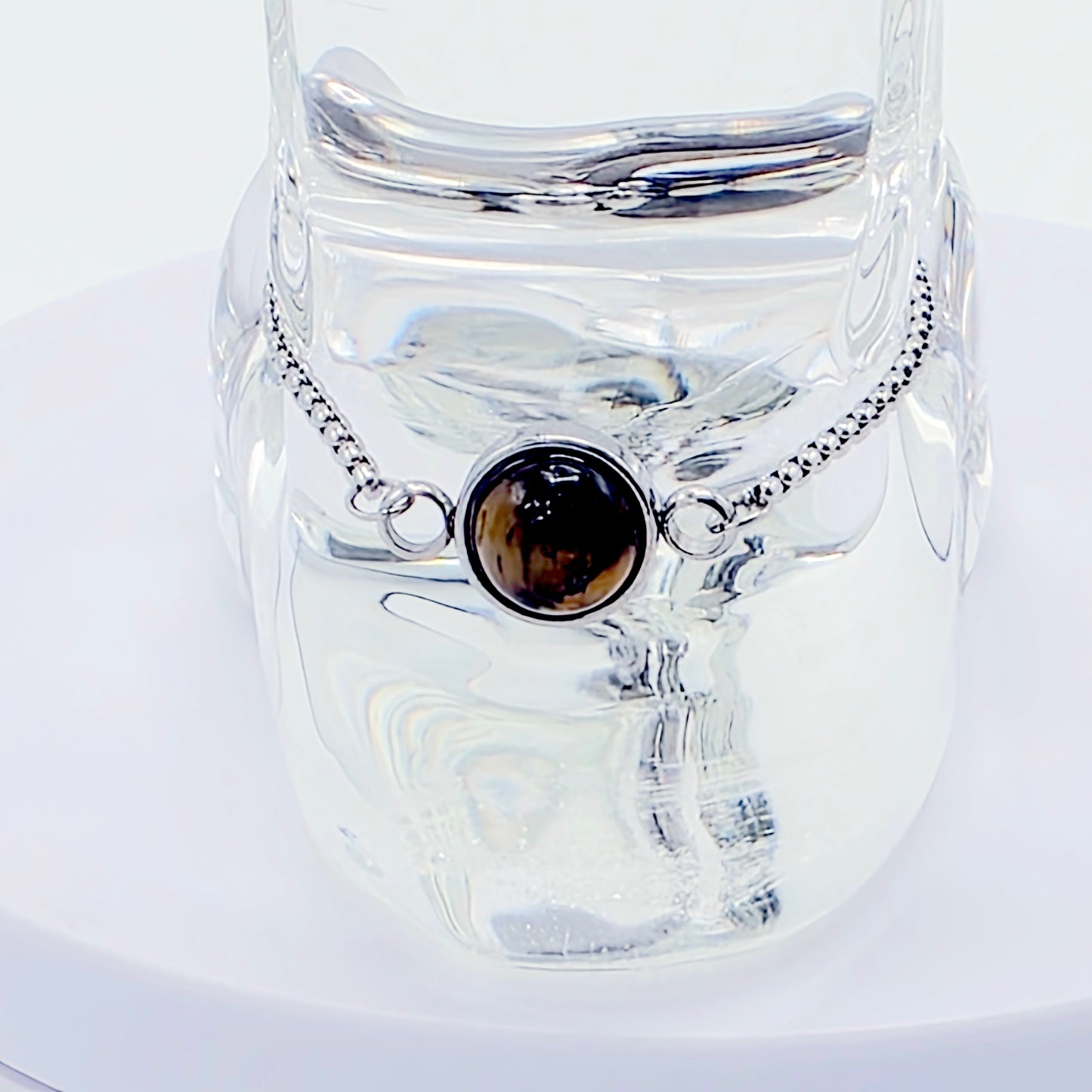 Gemstone Penis Noose Bracelet, Stainless Steel