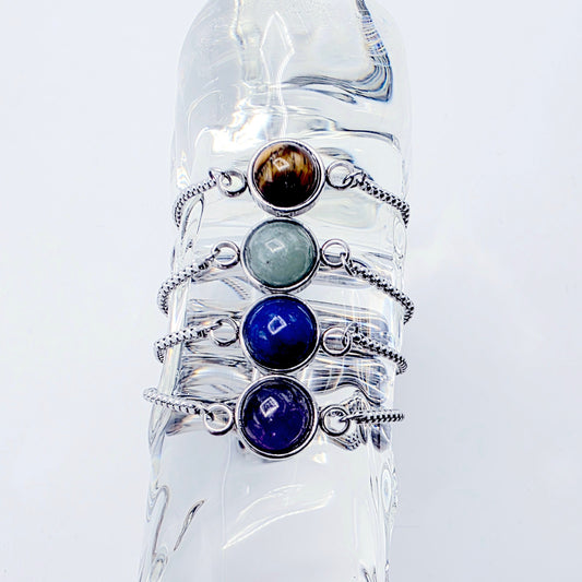 Gemstone Penis Noose Bracelet, Stainless Steel