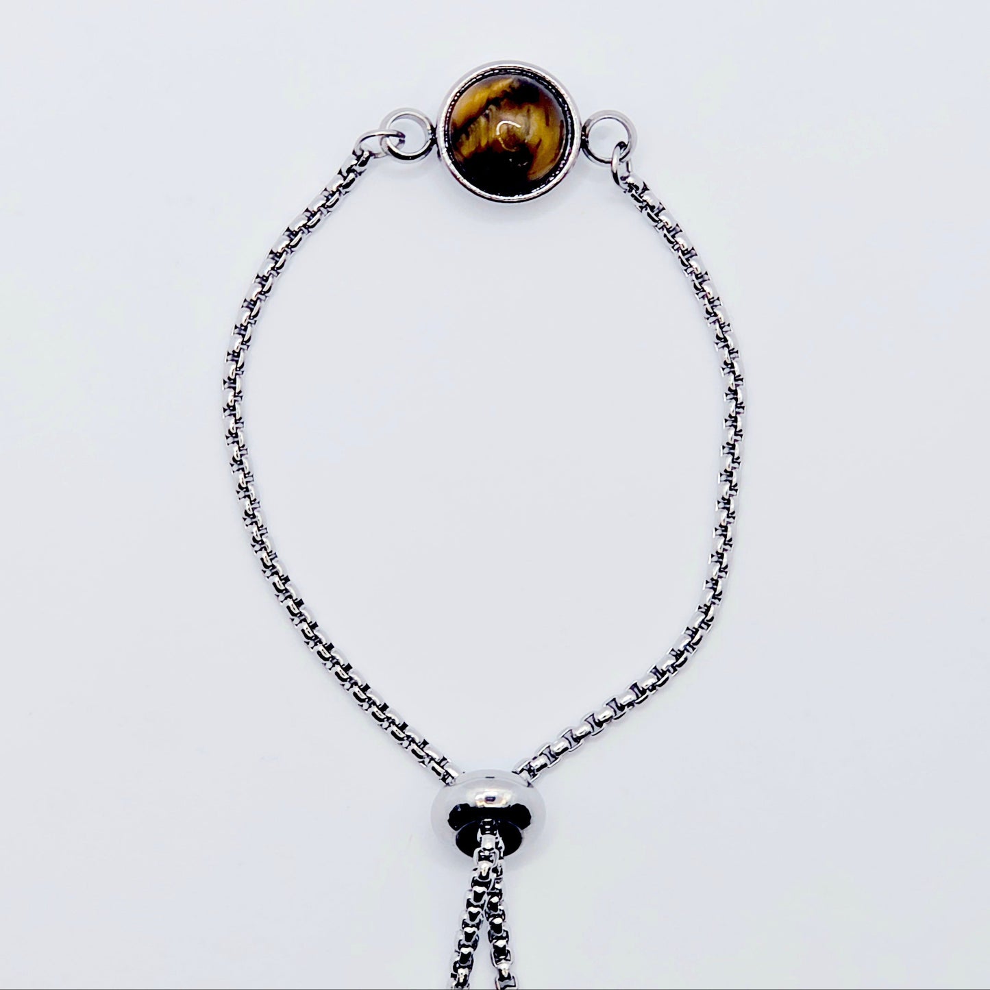 Gemstone Penis Noose Bracelet, Stainless Steel