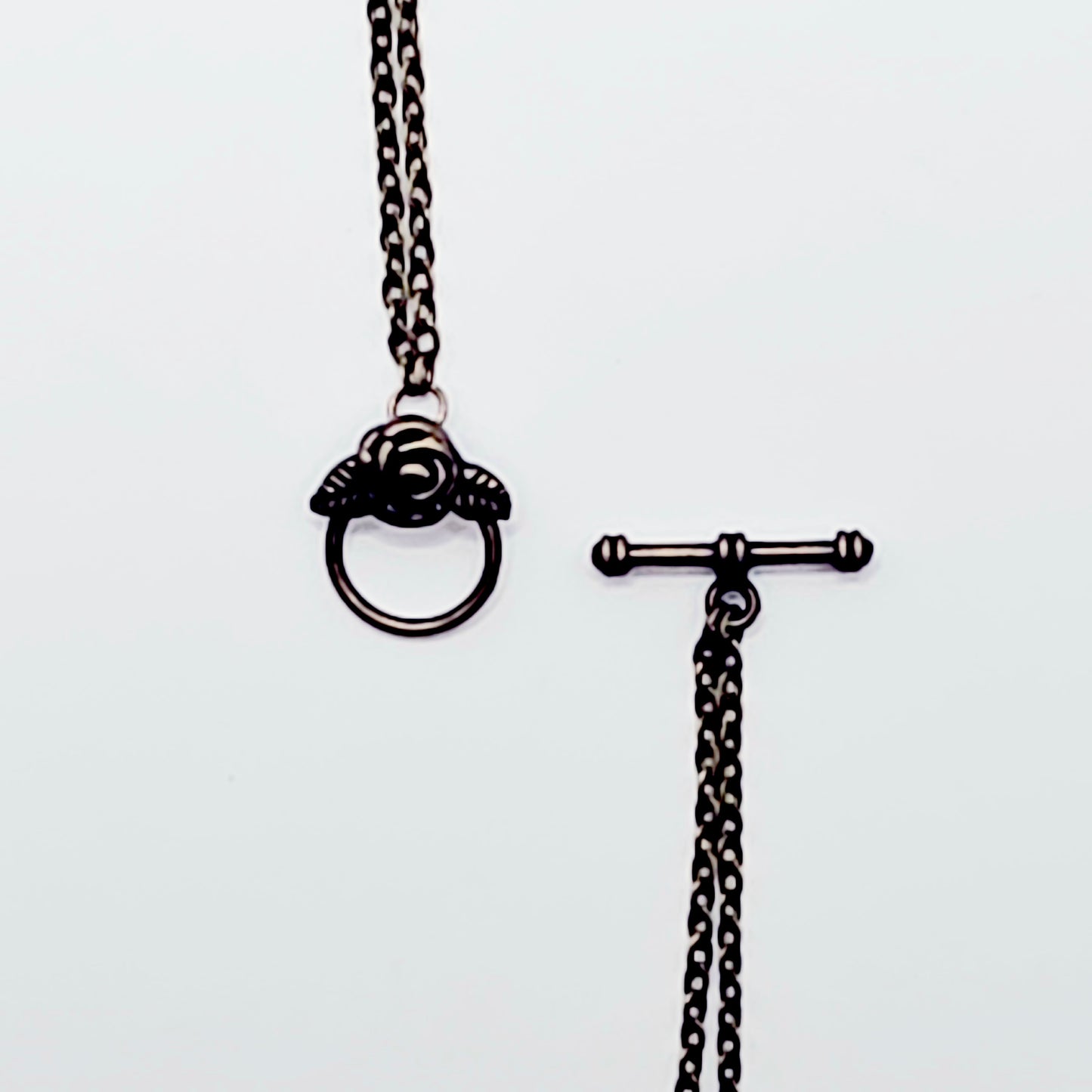 Bronze Vintage Style Necklace with Removable Nipple Chains