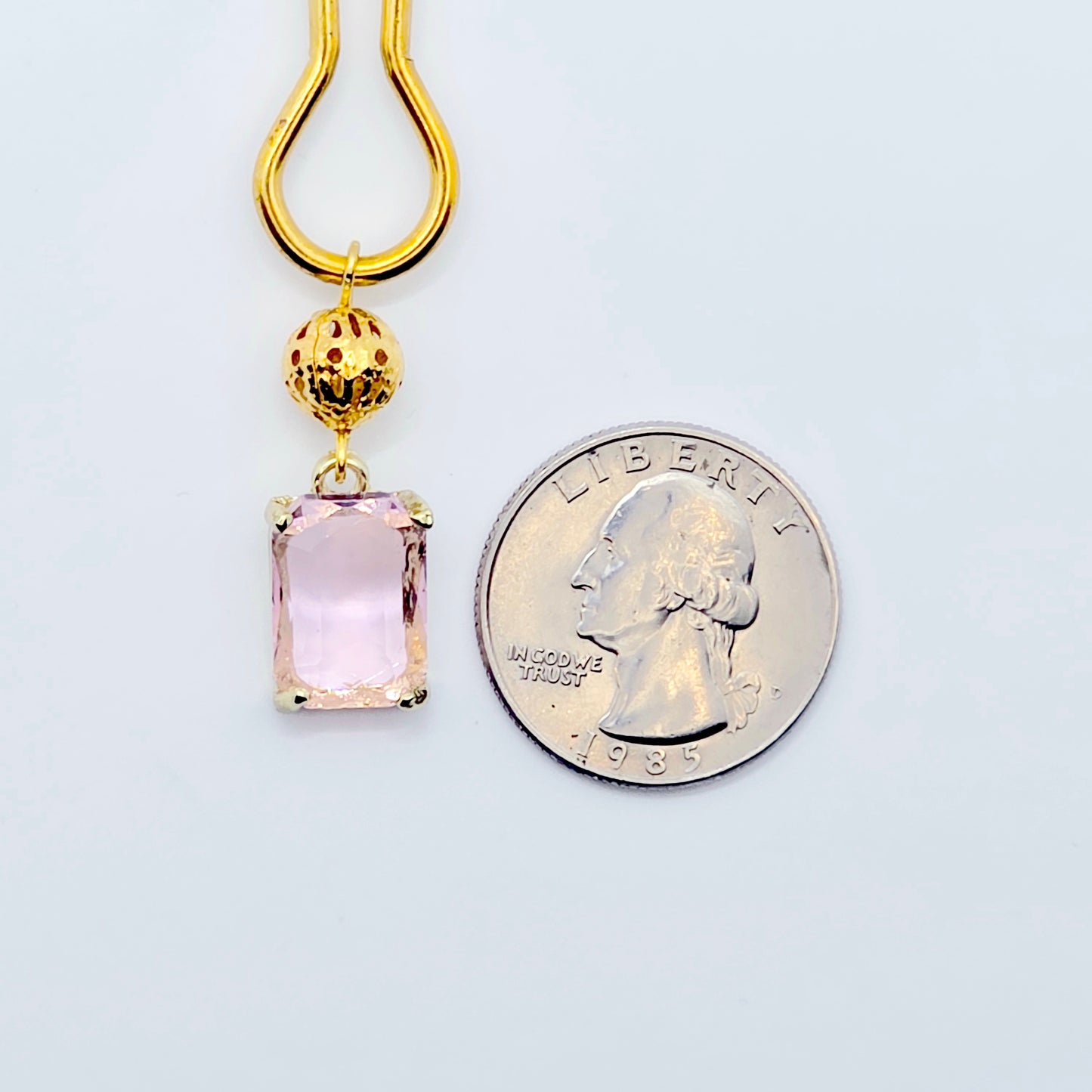 Gold Nipple Clamps with Playful Pink Gems