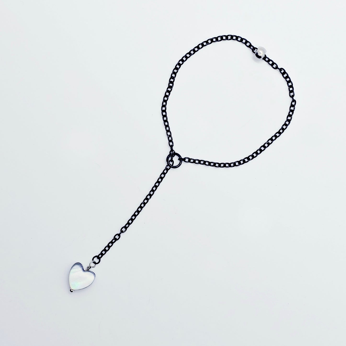 Penis Chain Noose with Shell Heart. Adjustable Non Piercing Penis Jewelry