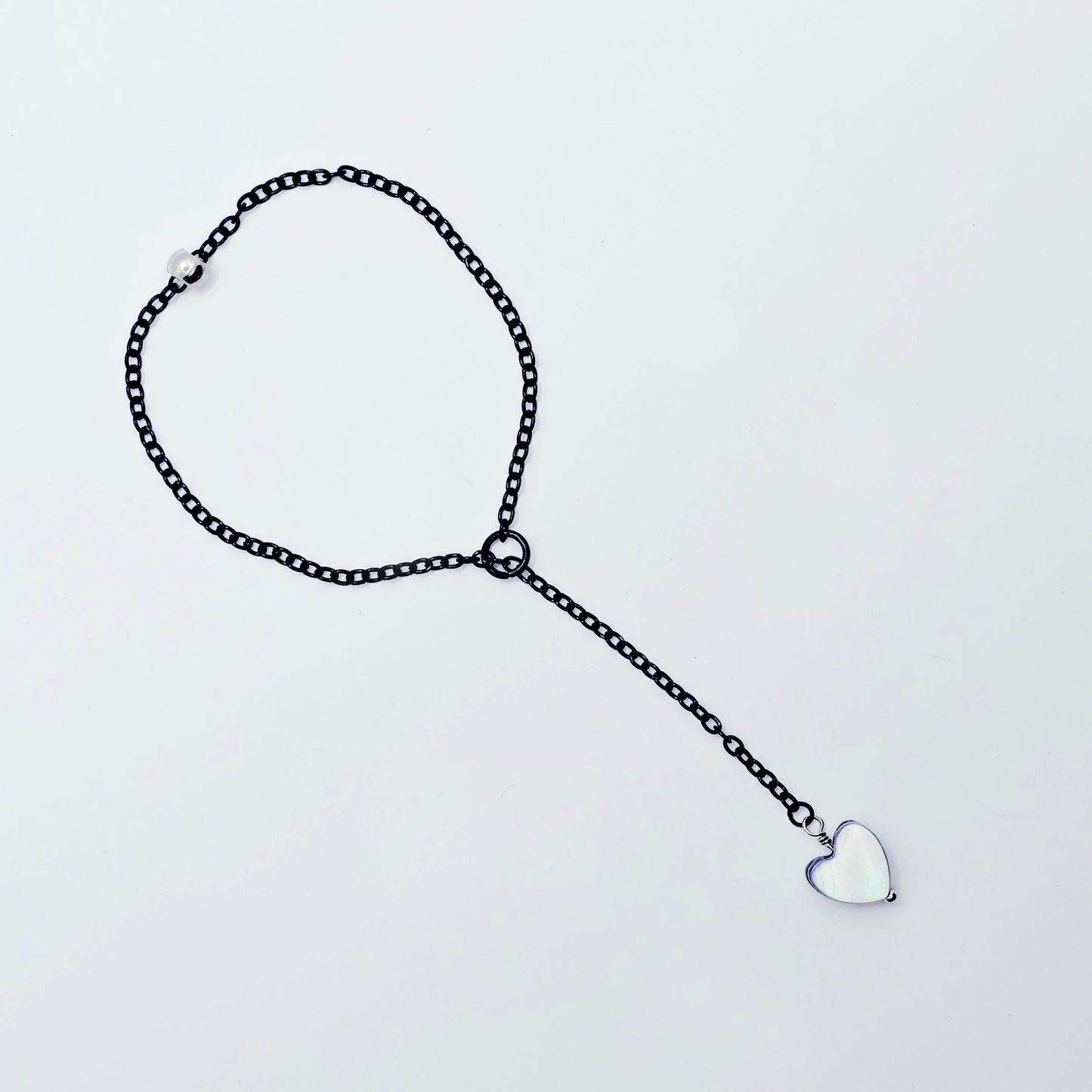 Penis Chain Noose with Shell Heart. Adjustable Non Piercing Penis Jewelry