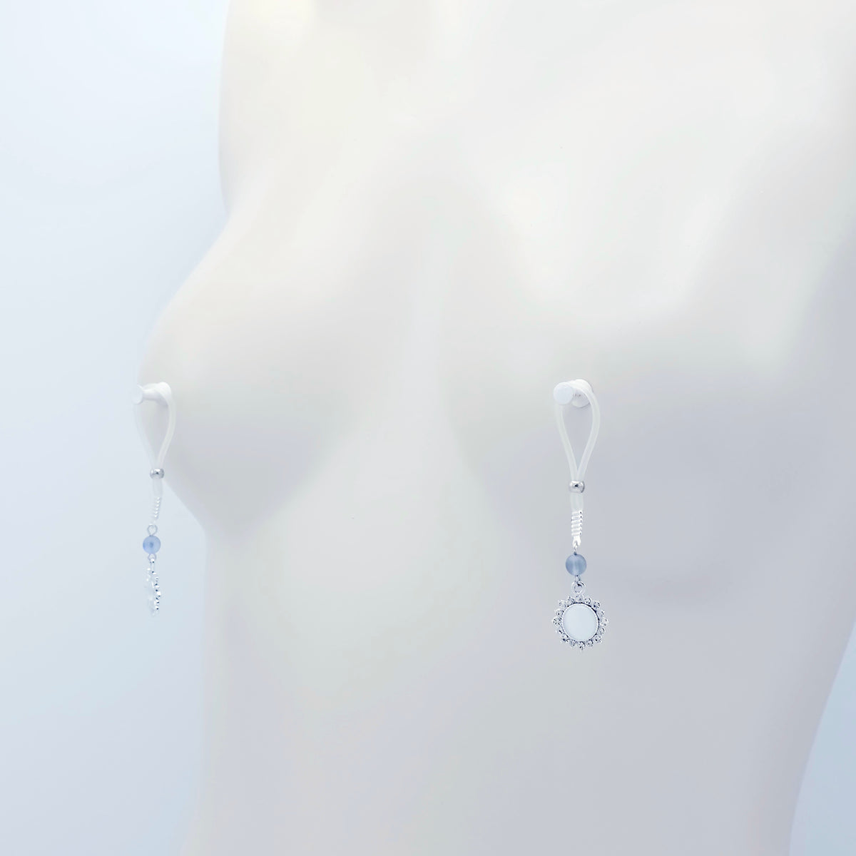 Non-Piercing Nipple Nooses or Clamps with Sparkling Moon and Sun