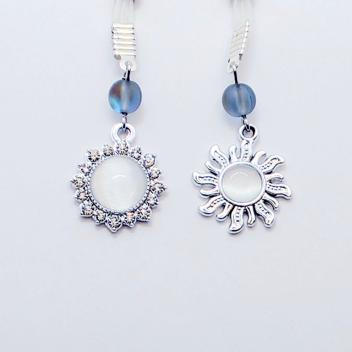 Non-Piercing Nipple Nooses or Clamps with Sparkling Moon and Sun