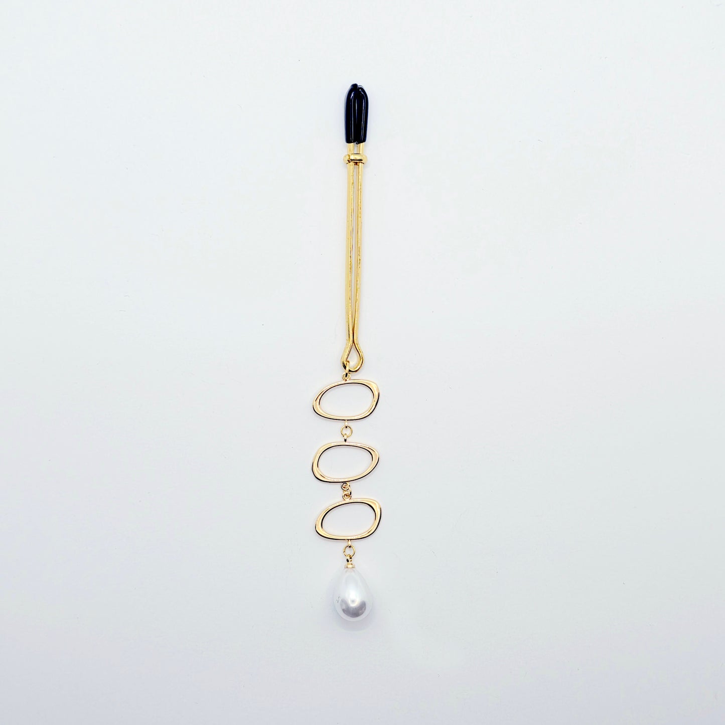Gold and Pearl Tweezer Clitoral Clamp