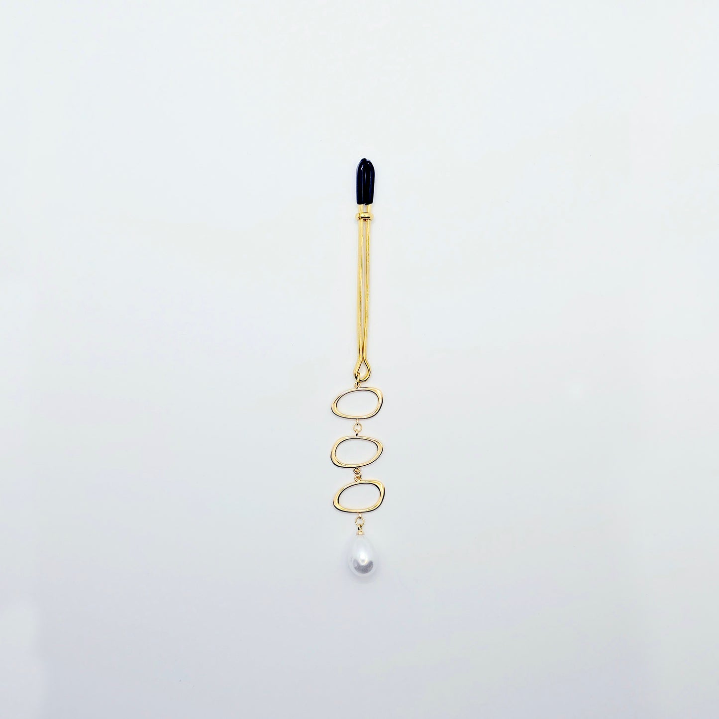 Gold and Pearl Tweezer Clitoral Clamp