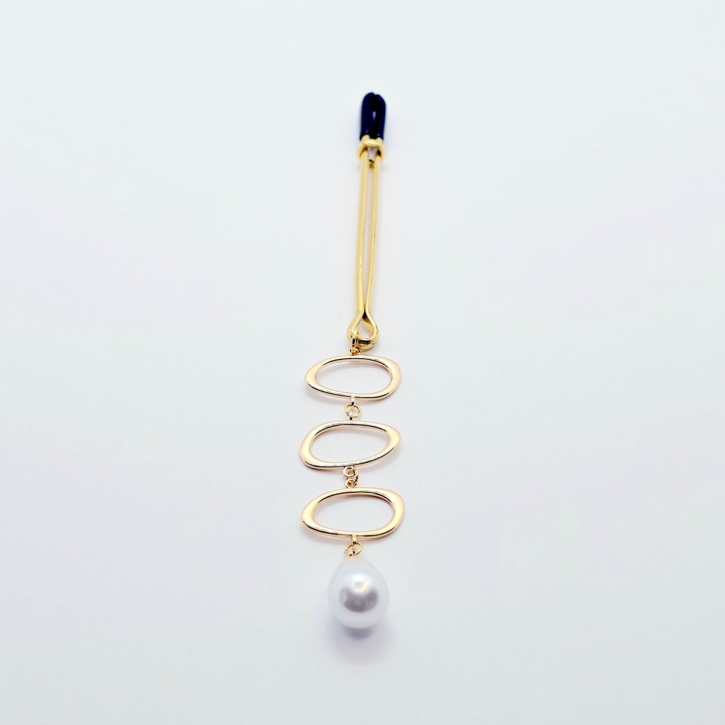 Gold and Pearl Tweezer Clitoral Clamp