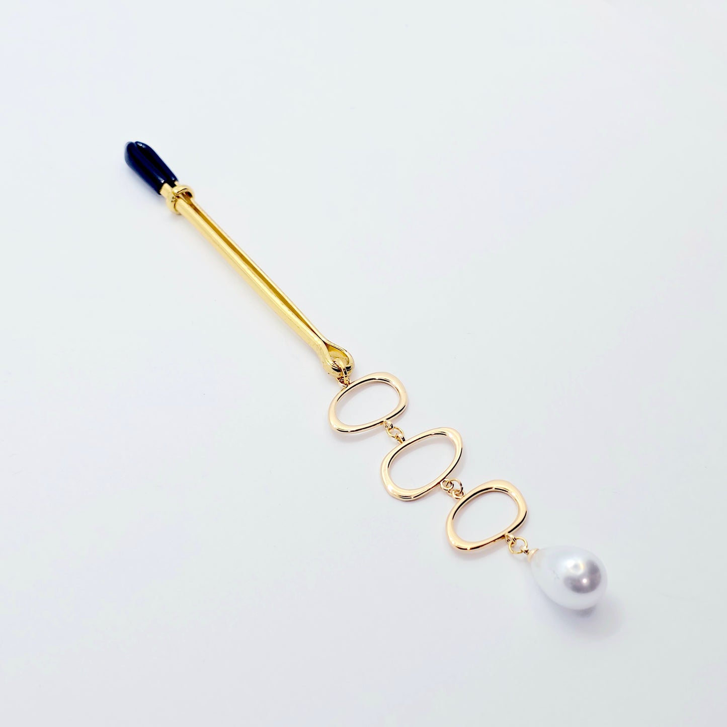Gold and Pearl Tweezer Clitoral Clamp