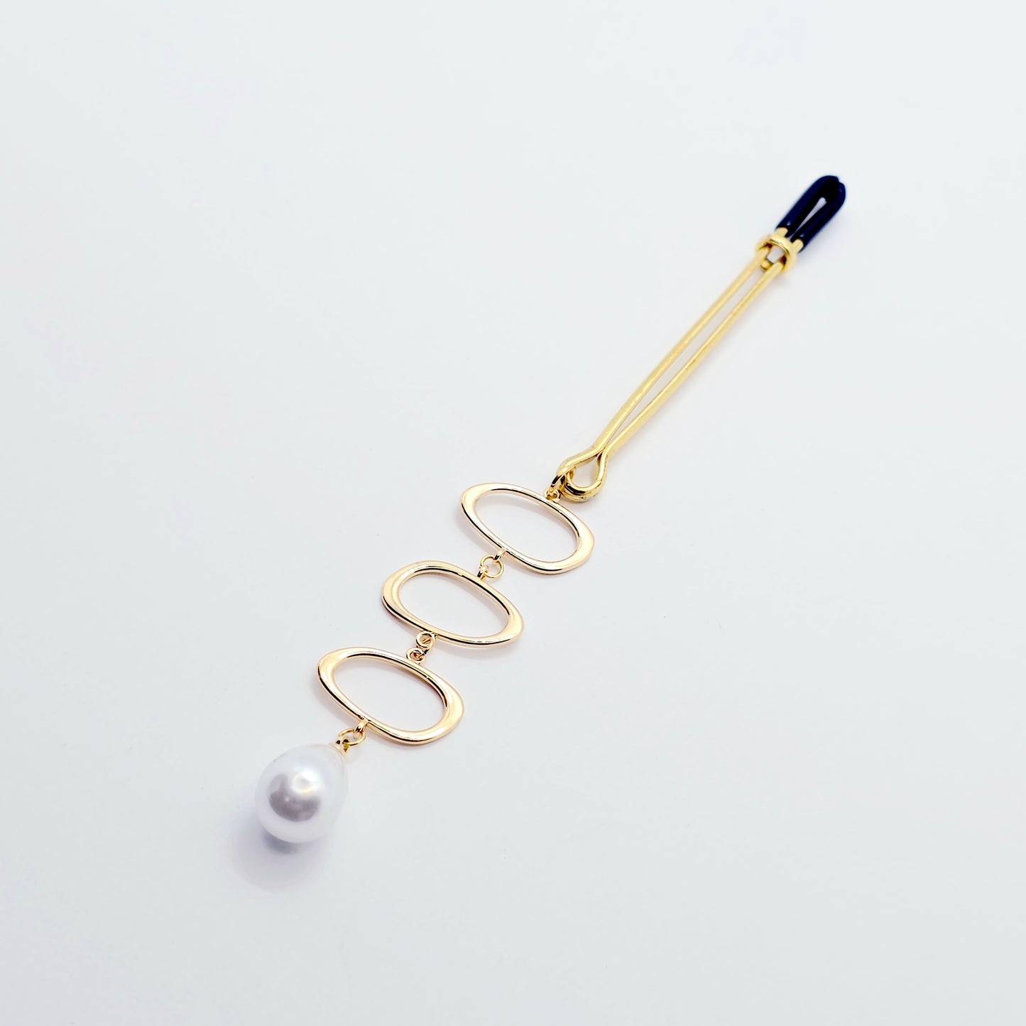 Gold and Pearl Tweezer Clitoral Clamp