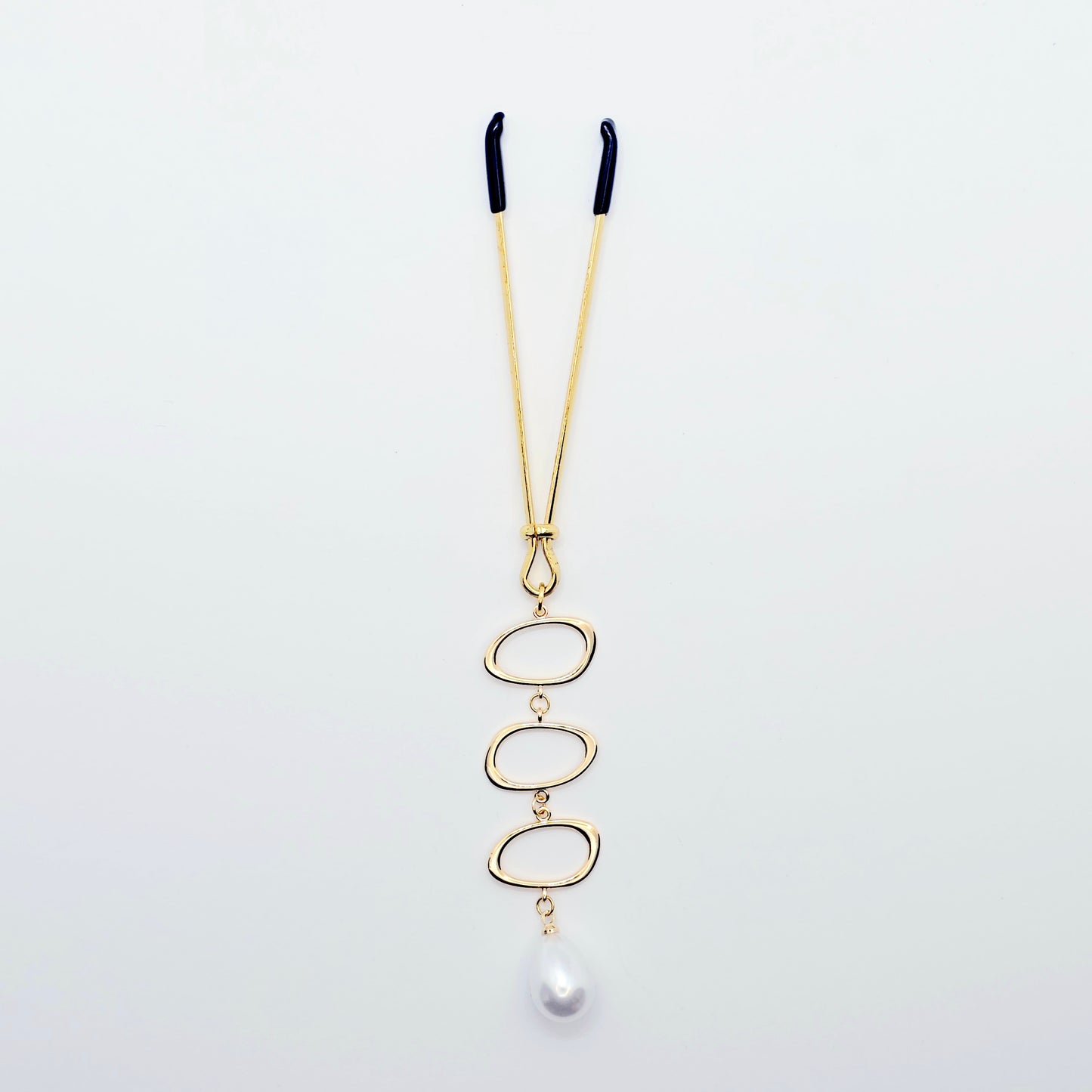 Gold and Pearl Tweezer Clitoral Clamp