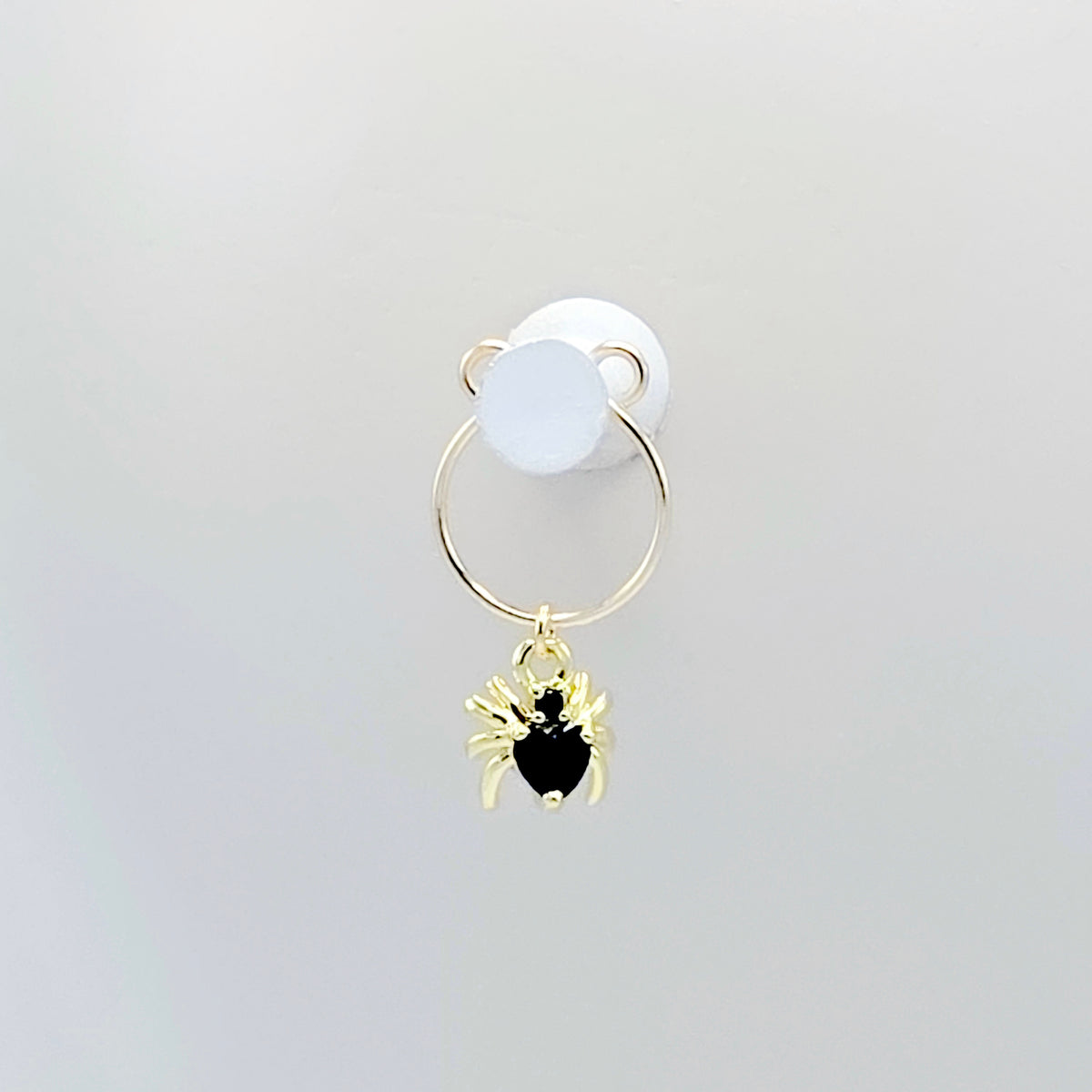 18K Gold Spider Nipple Rings, Non-Piercing
