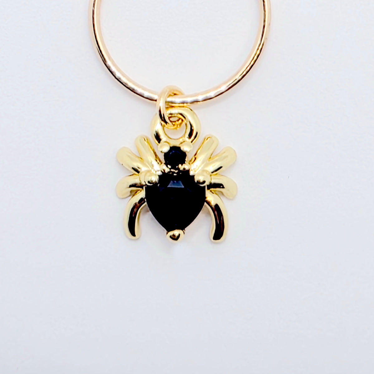 18K Gold Spider Nipple Rings, Non-Piercing