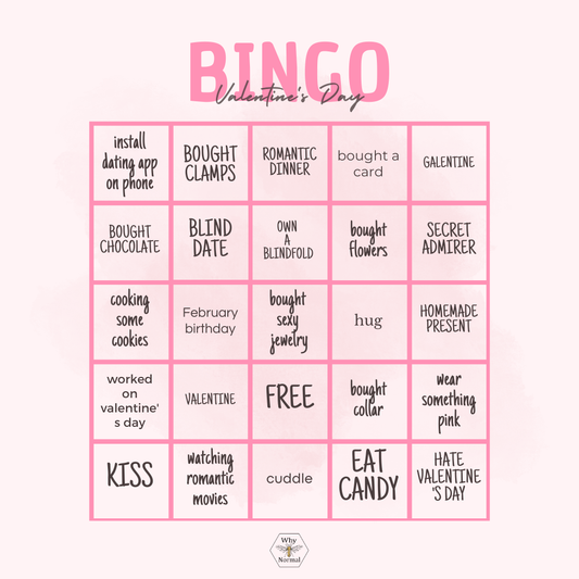 Test : Digital Download V-Day Bingo Card