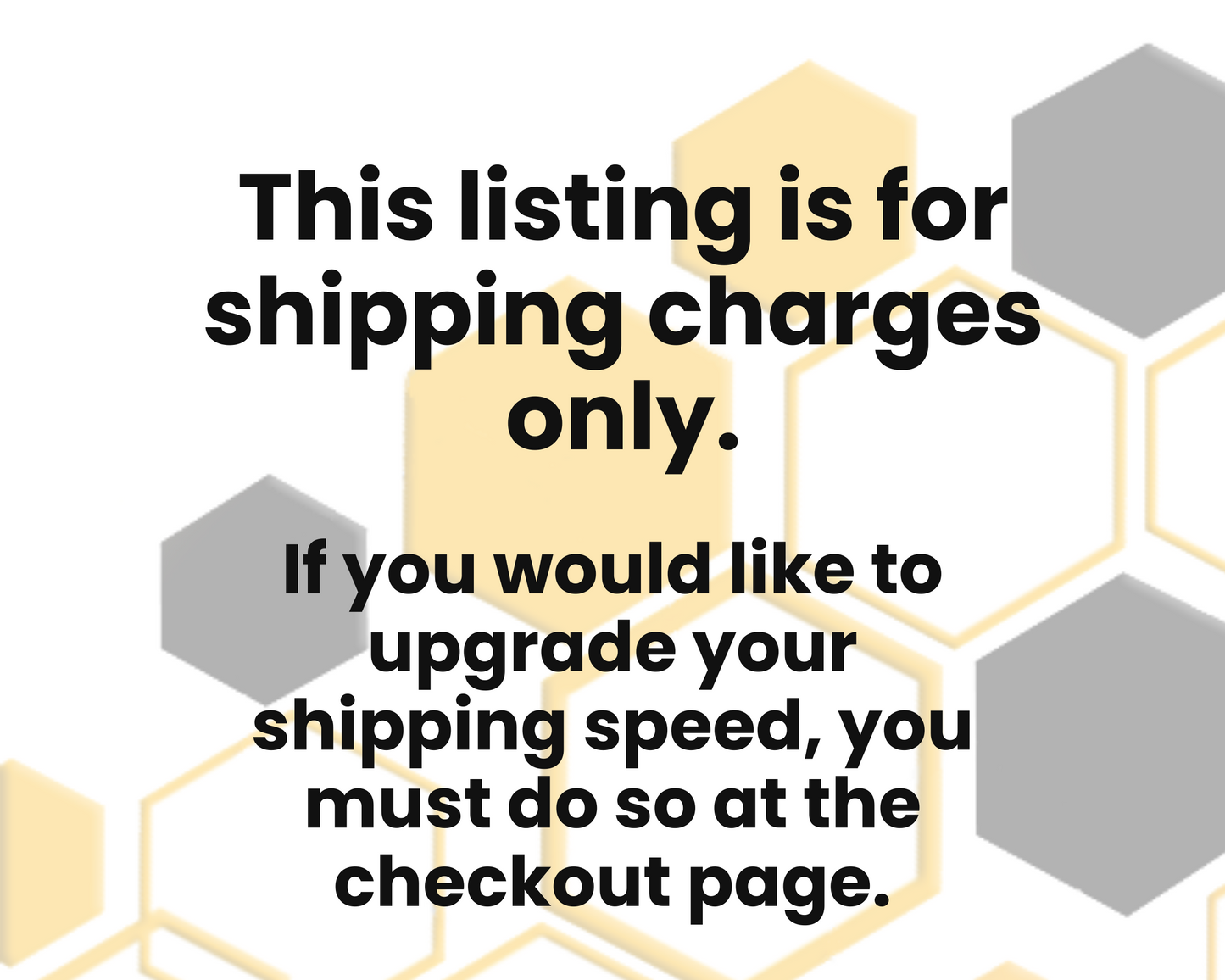 Extra Shipping Charges Only!  To Re-Pay for Shipping if needed.