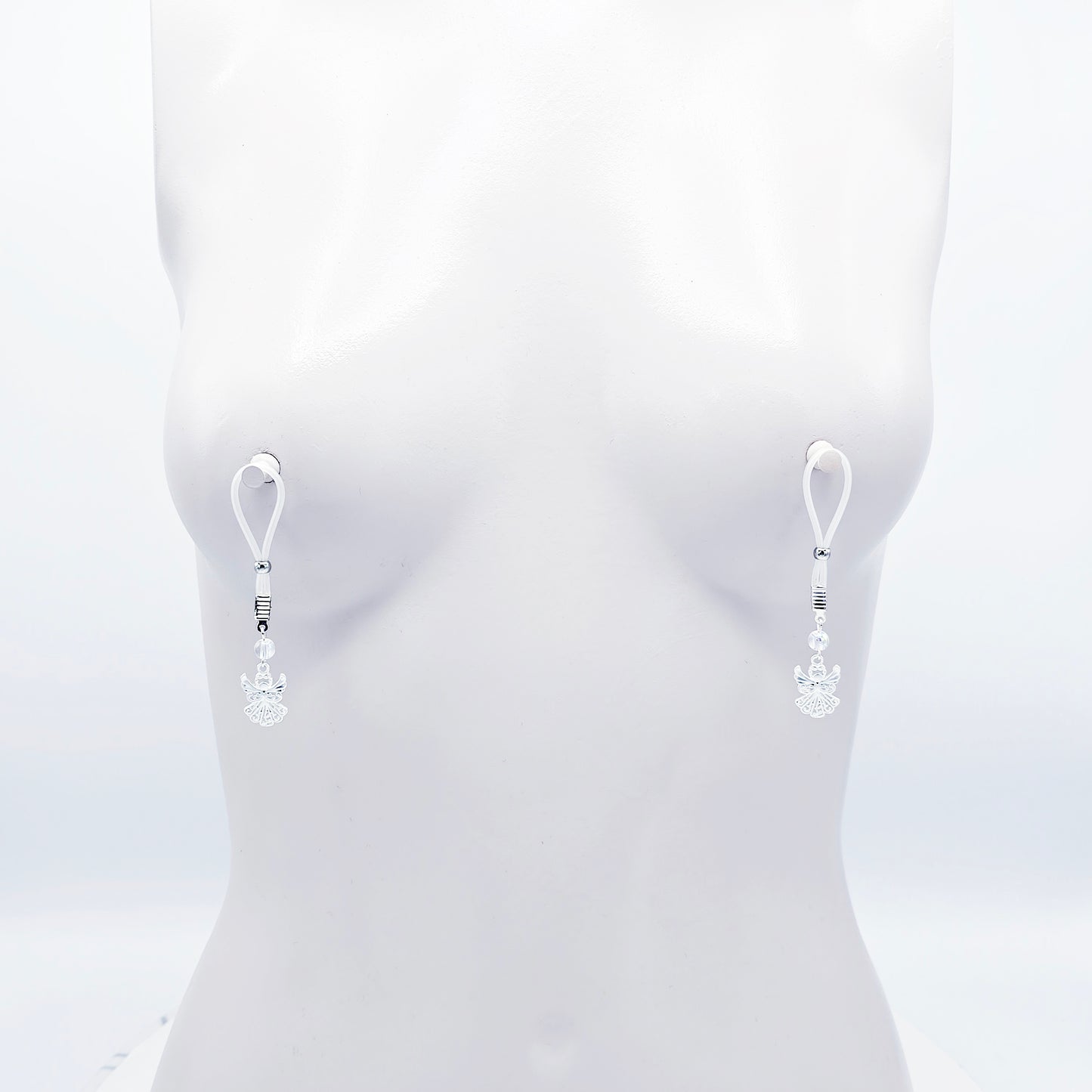 Angel Nipple Nooses or Nipple Clamps. Non-Piercing, Faux Nipple Piercings