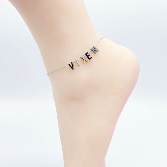 Vixen Anklet, Stainless Steel Ankle Bracelet.