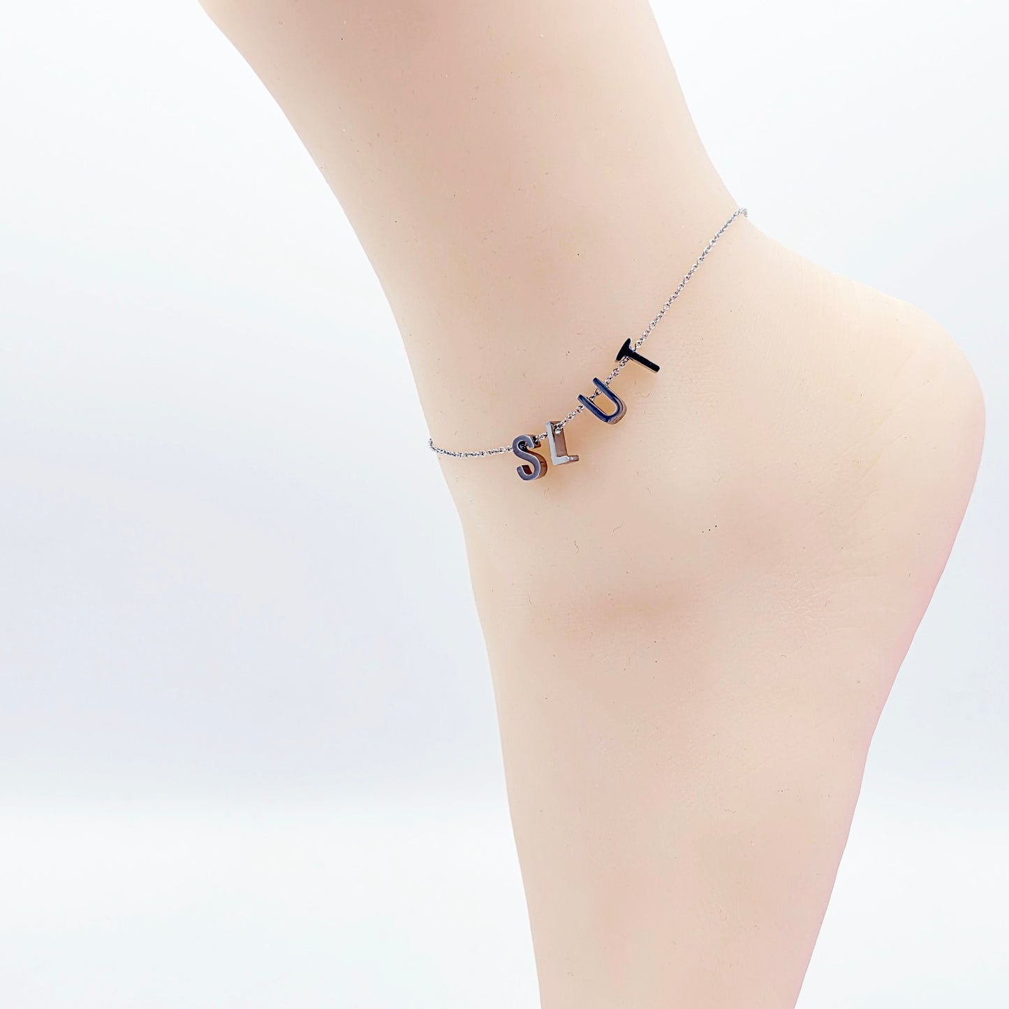 Stainless Steel Hotwife, Vixen, or Slut  Anklet, Choker, or Bracelet.