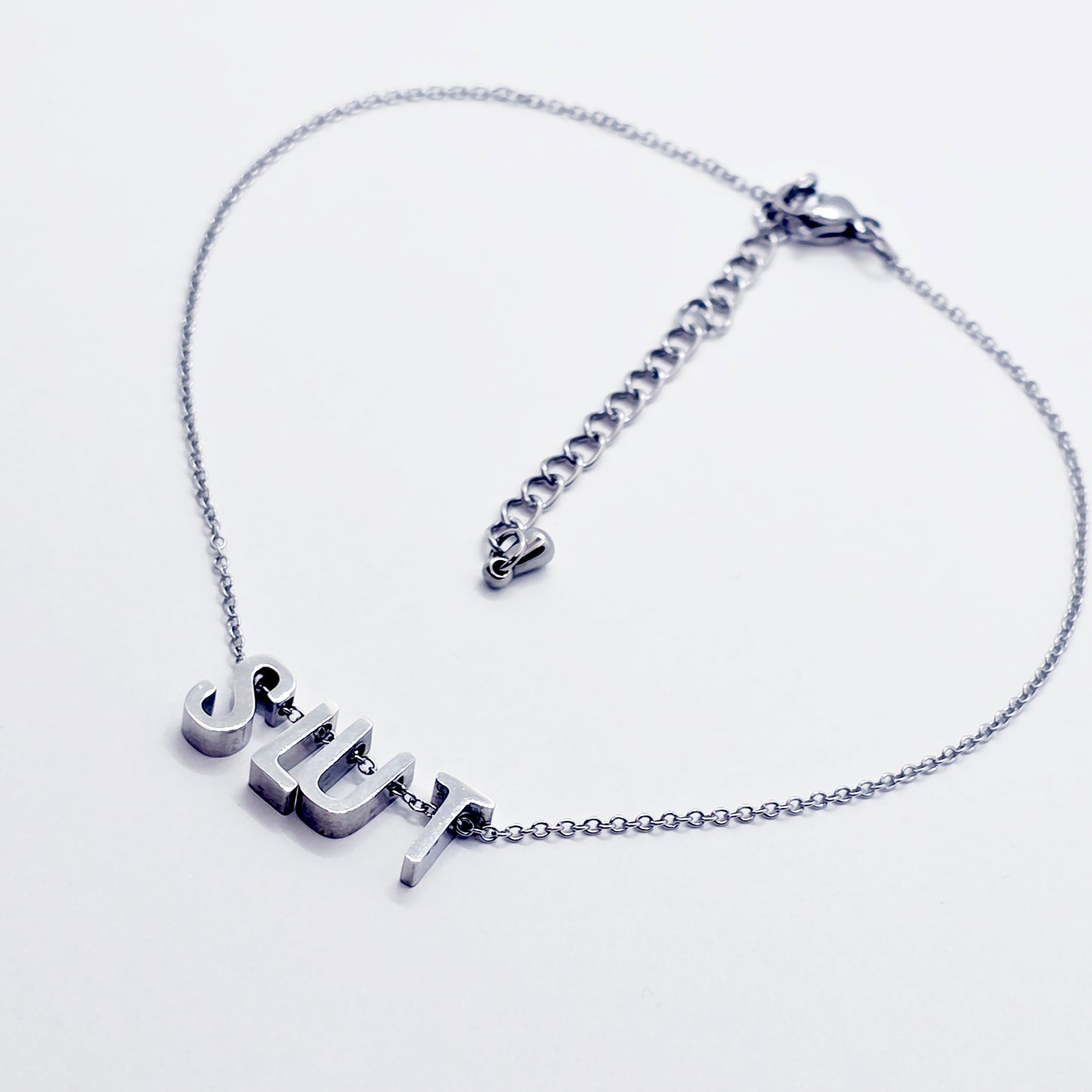 Stainless Steel SLUT Anklet.