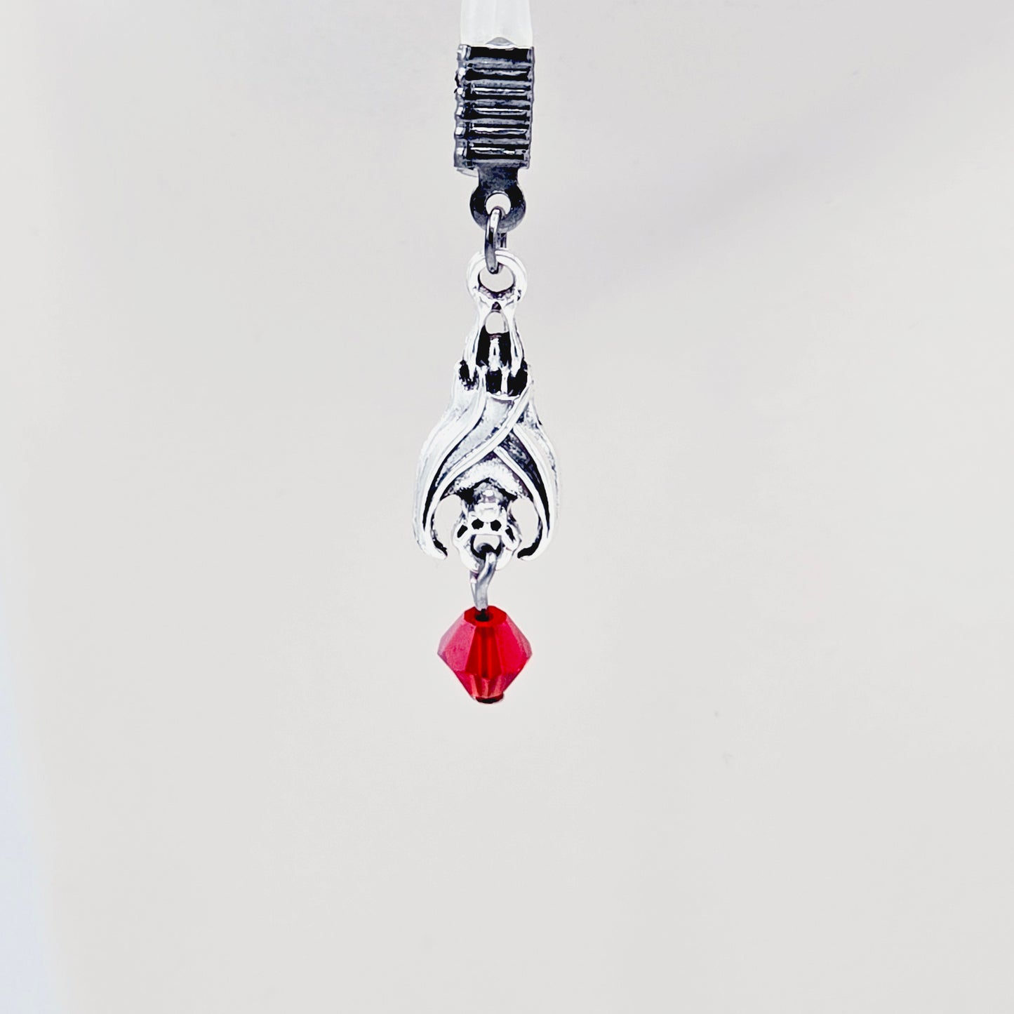 Non-Piercing Nipple Nooses with Bats and Red Crystal.