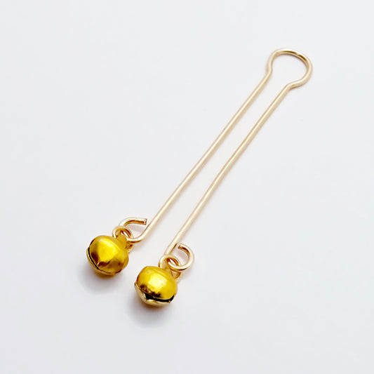 Gold Labia Clips with Bells