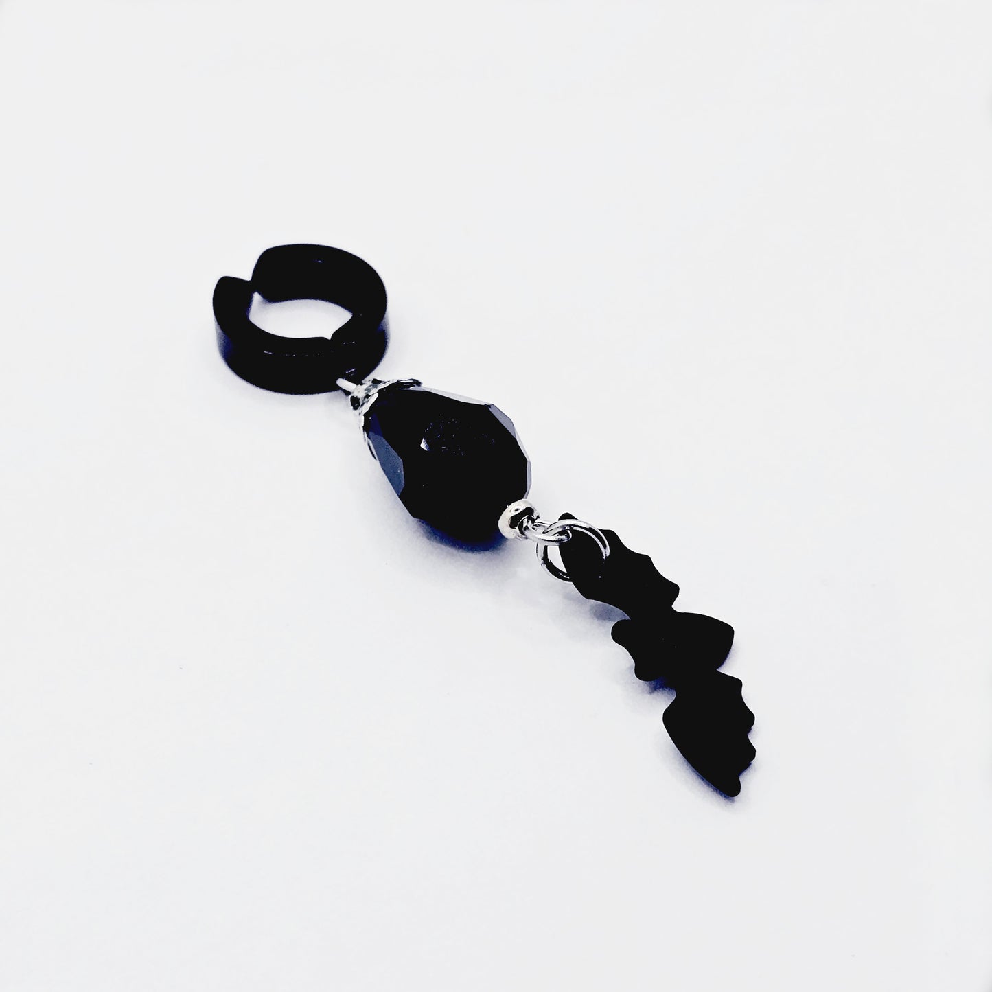 Non Piercing Clit Jewelry Clip. Gothic VCH Clip with Bat. Vaginal Clitoral or Labia Clip or Clamp.