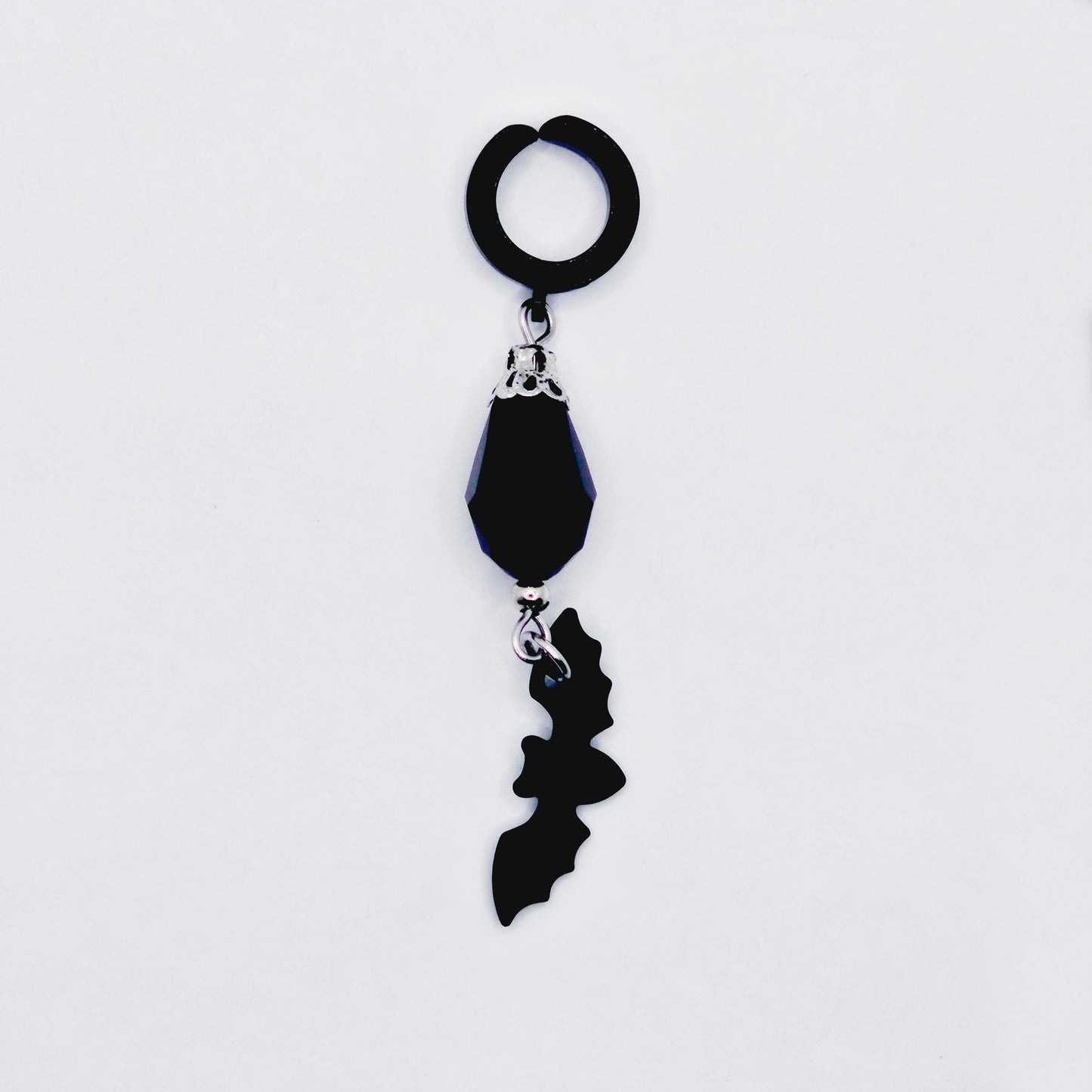 Non Piercing Clit Jewelry Clip. Gothic VCH Clip with Bat. Vaginal Clitoral or Labia Clip or Clamp.