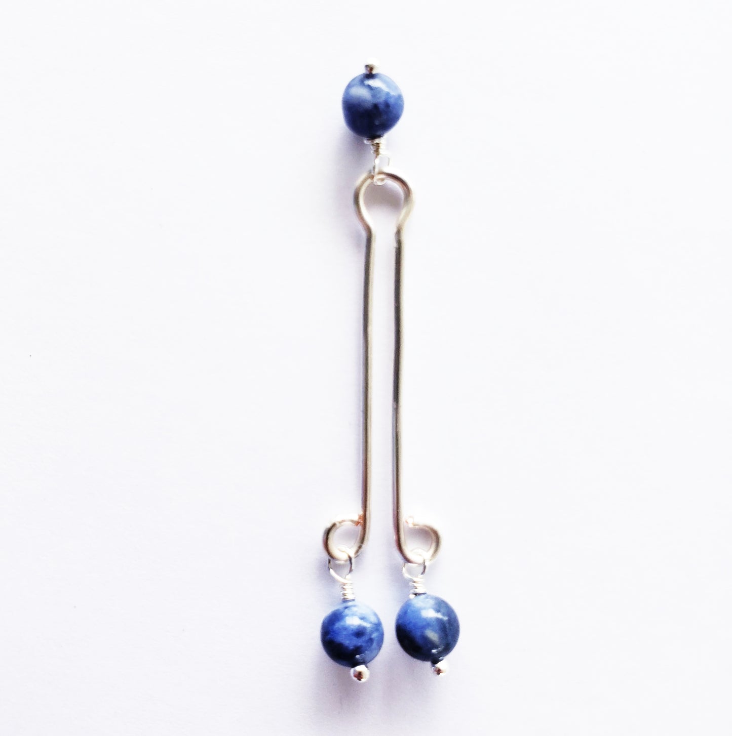 Non Piercing Nipple Rings and Labia Clip Set. Non Piercing. With Blue Stone Beads. Not Pierced Intimate Body Jewelry for Women, BDSM, MATURE