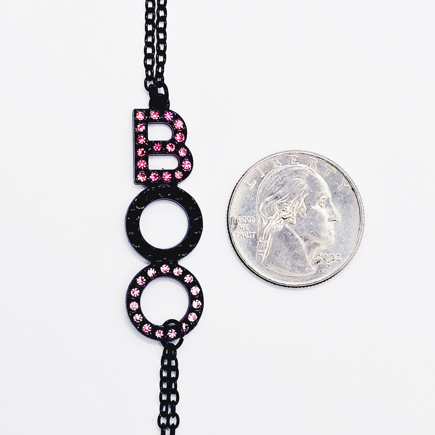 "Boo" Necklace to Nipple with Non Piercing Nipple Nooses, Nipple Clamps, or Other Options.