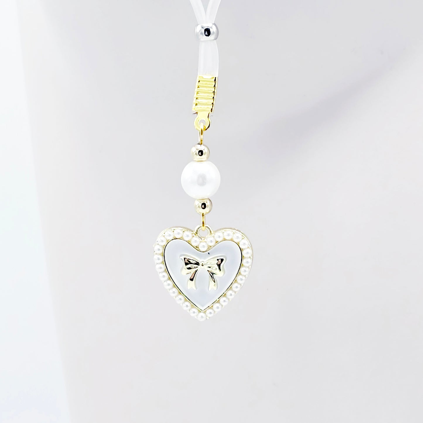 Non-Piercing Nipple Nooses or Clamps with Pearls and Hearts with Bows. Sexy Valentine's Gift for Her.