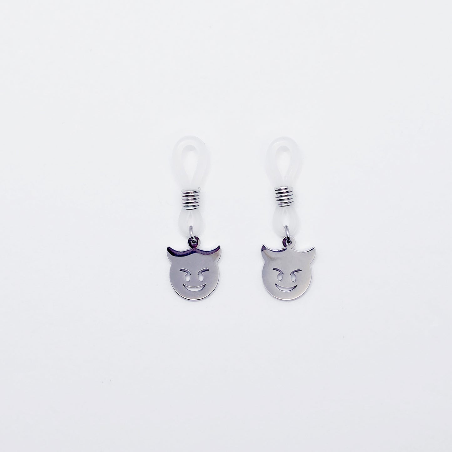 Naughty Nipple Nooses with Little Devil Pendants. Unisex.