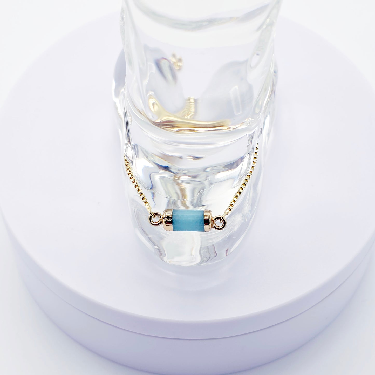 18K Gold and Crystal Penis Noose