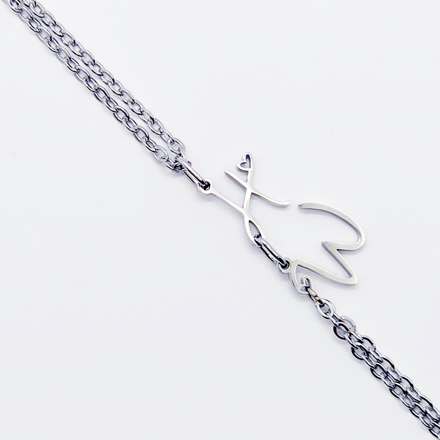 Hotwife Necklace to Nipple, Stainless Steel, with Non-Piercing Nipple Nooses or Clamps. Or use with Piercings.