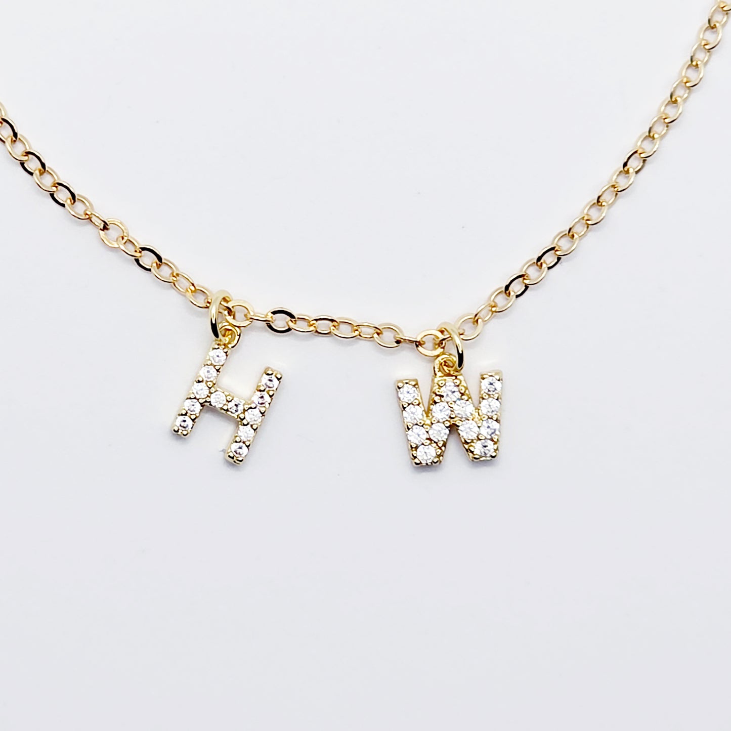 Hotwife Anklet, 18K Real Gold, Discreet Ankle Bracelet with H and W. Swingers Jewelry