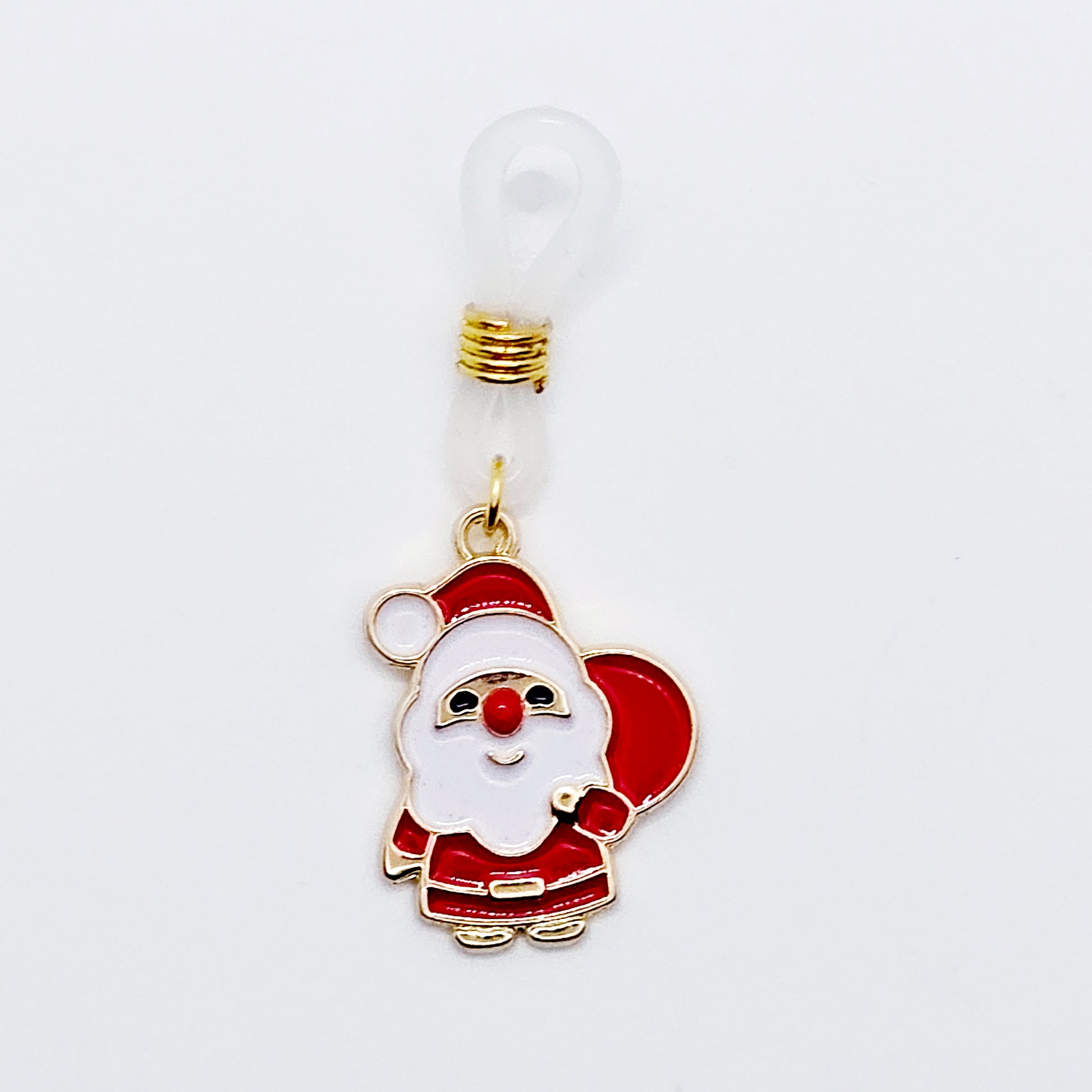 Santa Claus nipple noose on a white background