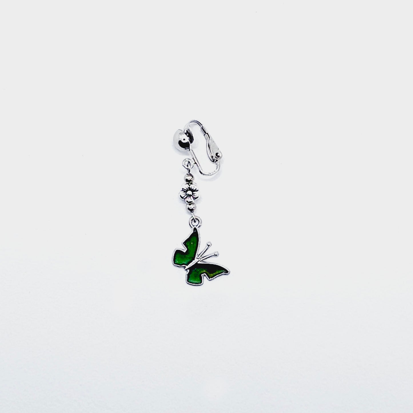 VCH Clip with Color Changing Butterfly. Non Piercing Genital Jewelry for Women