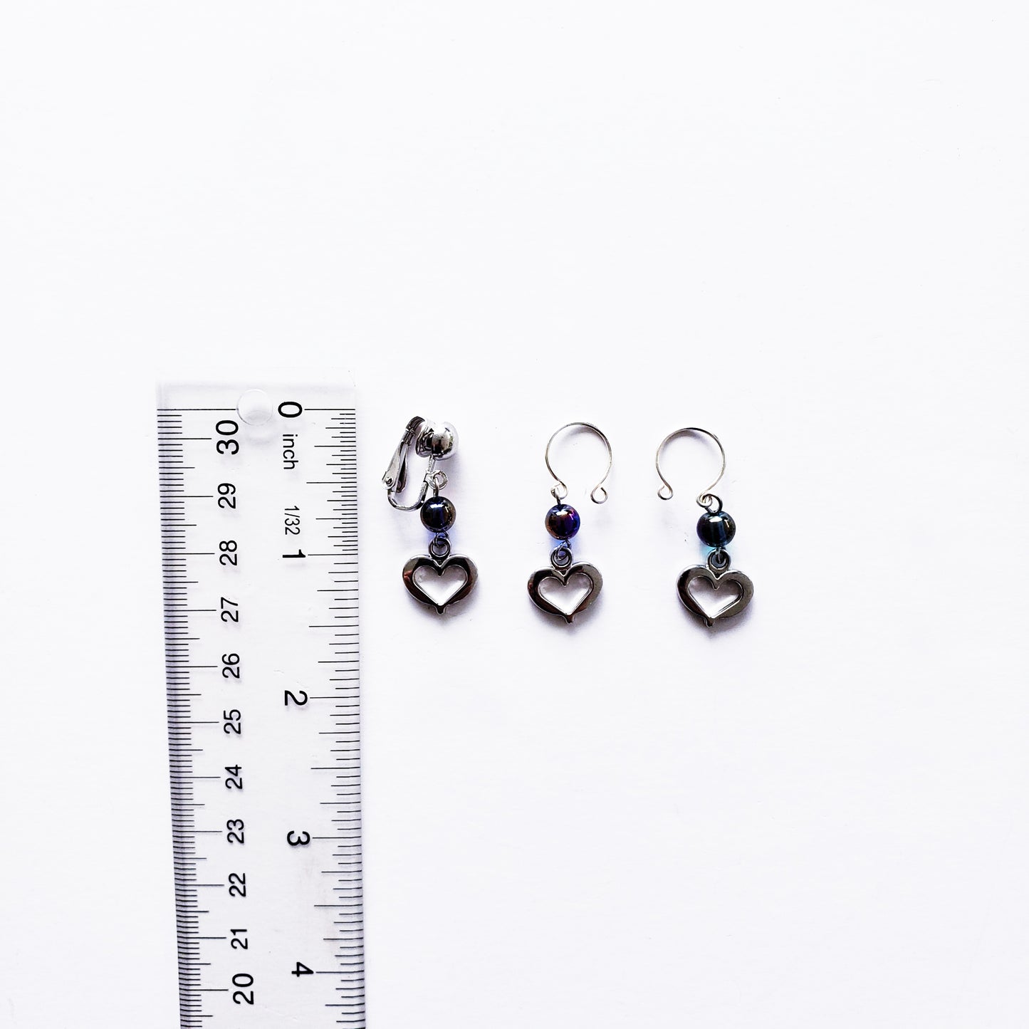 Non Piercing Nipple and VCH Jewelry Set with Hearts. Intimate Body Jewelry for Women. Nipple rings and Vaginal Clitoral Hood Clip.