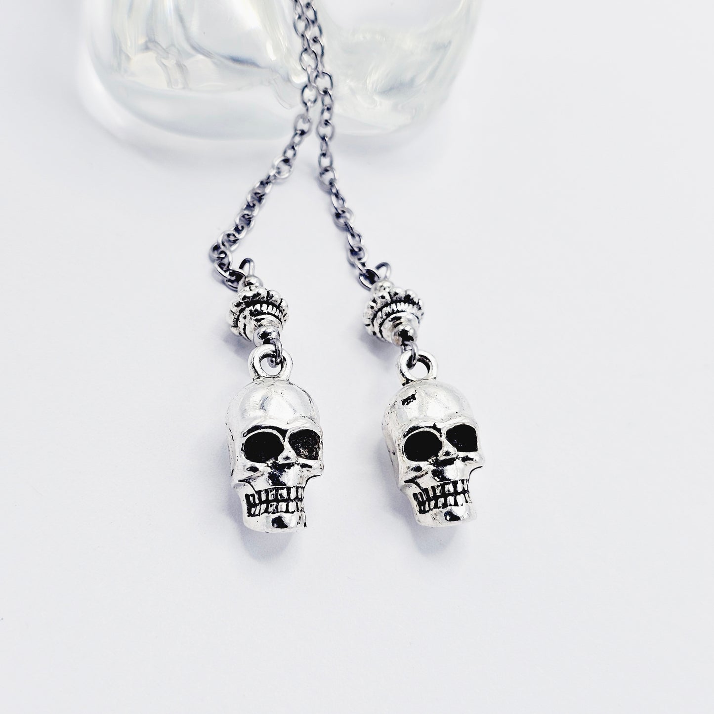 Chain Penis Noose with Skulls. Adjustable Cock Bracelet, Non Piercing Penis Jewelry for Men.