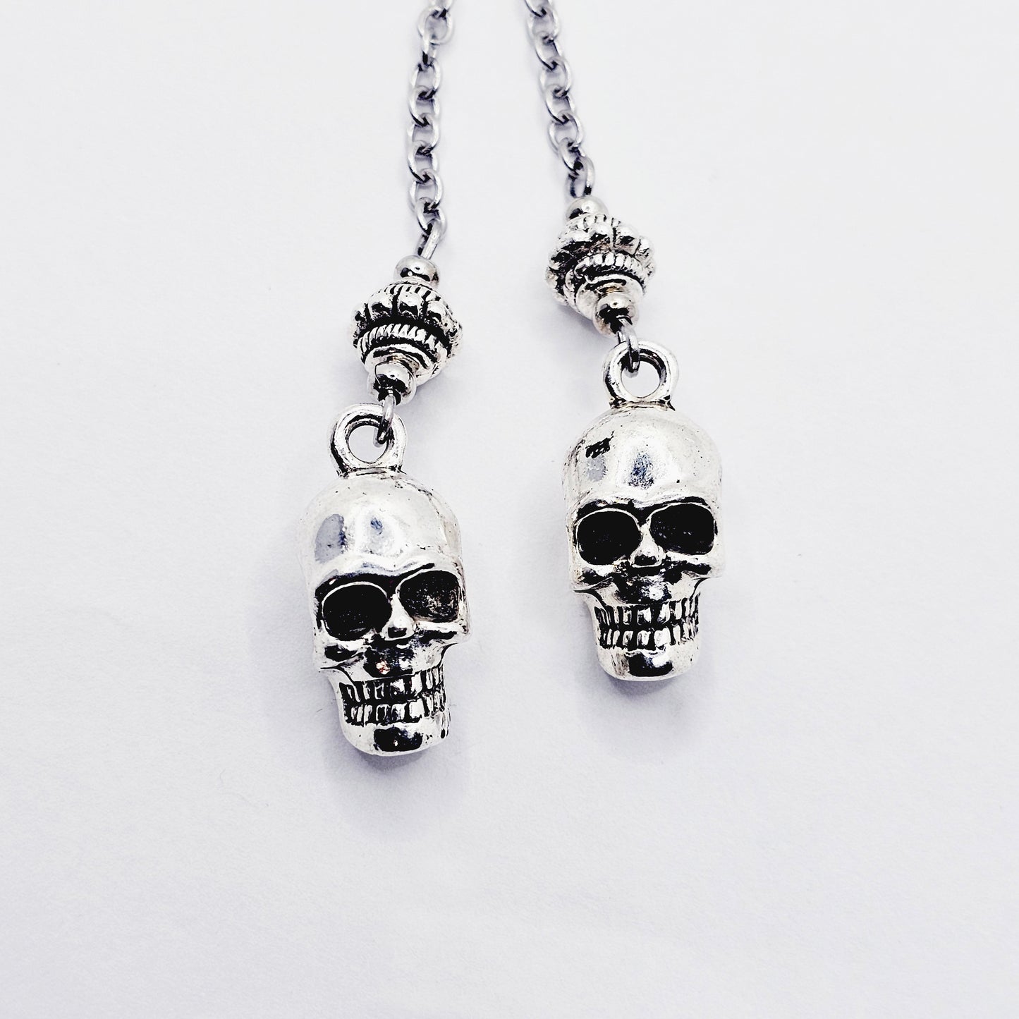 Chain Penis Noose with Skulls. Adjustable Cock Bracelet, Non Piercing Penis Jewelry for Men.