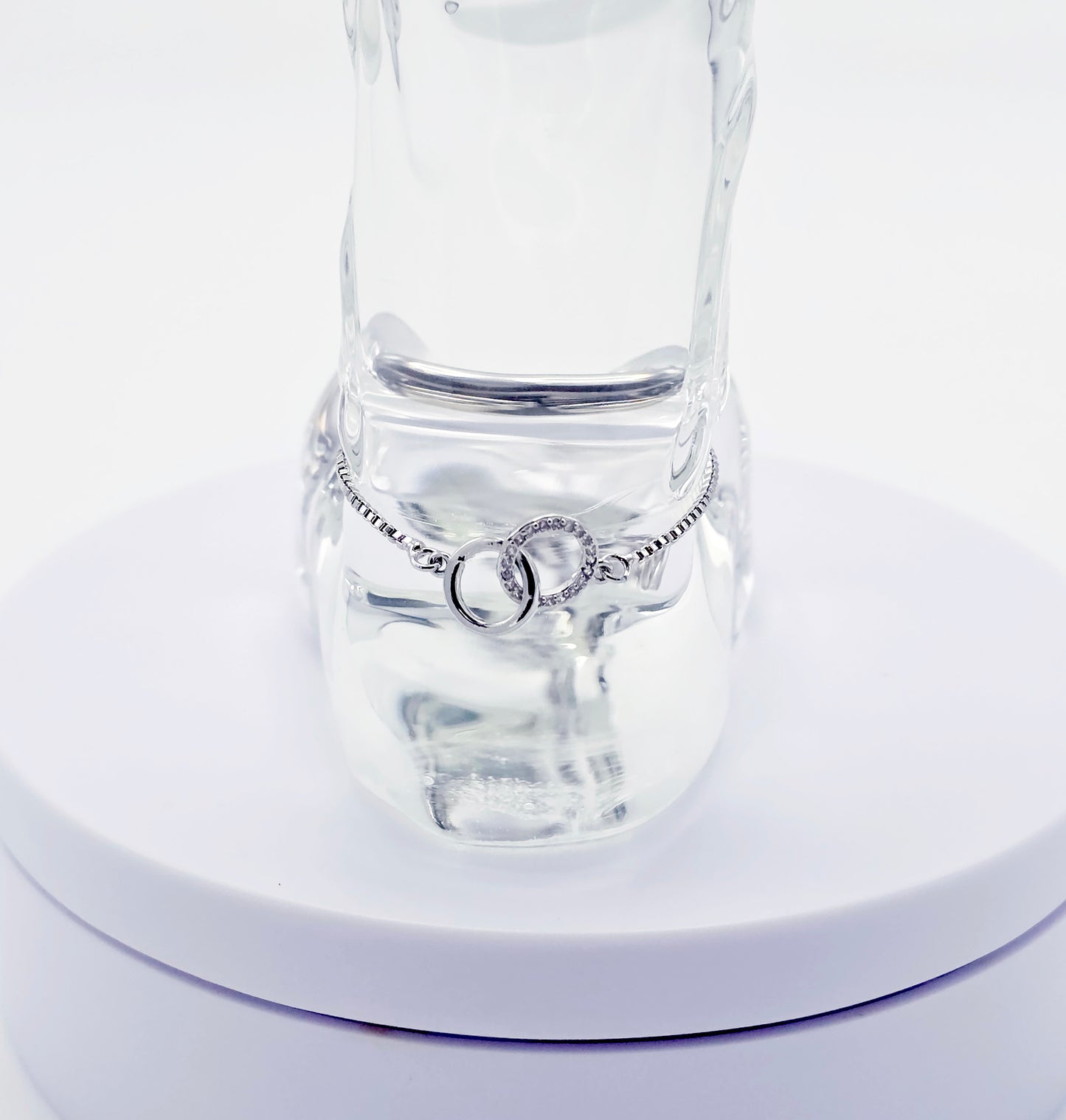 Platinum Penis Noose Bracelet, Erotic Intimate Jewelry for Men