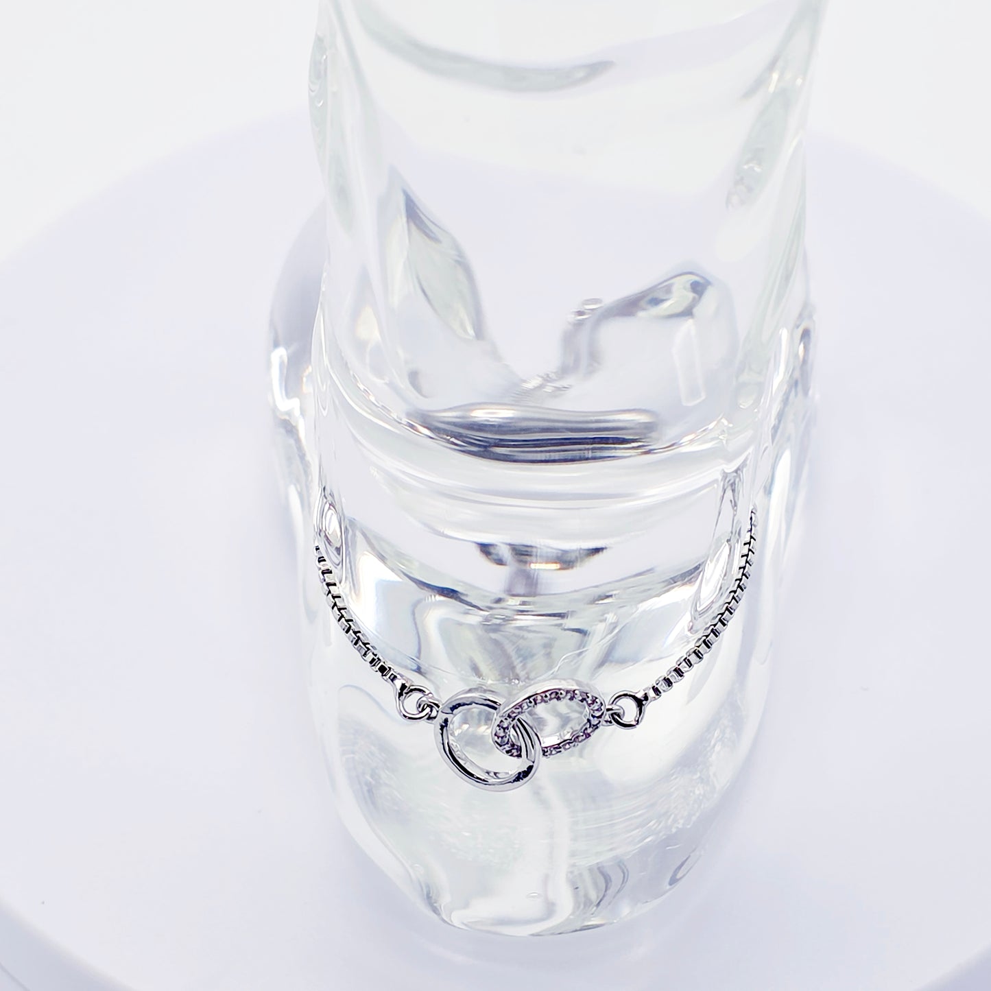 Platinum Penis Noose Bracelet, Erotic Intimate Jewelry for Men