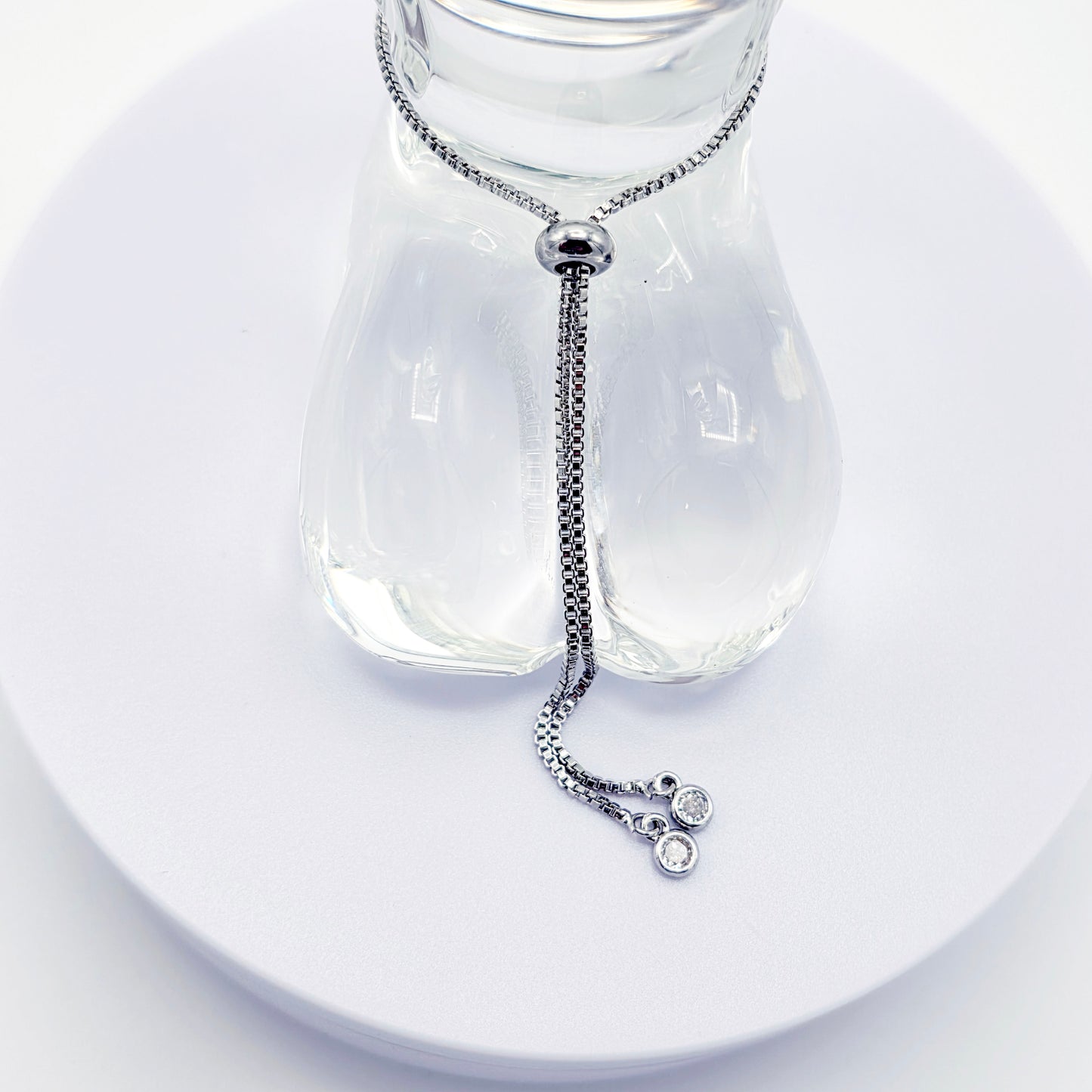 Platinum Penis Noose Bracelet, Erotic Intimate Jewelry for Men