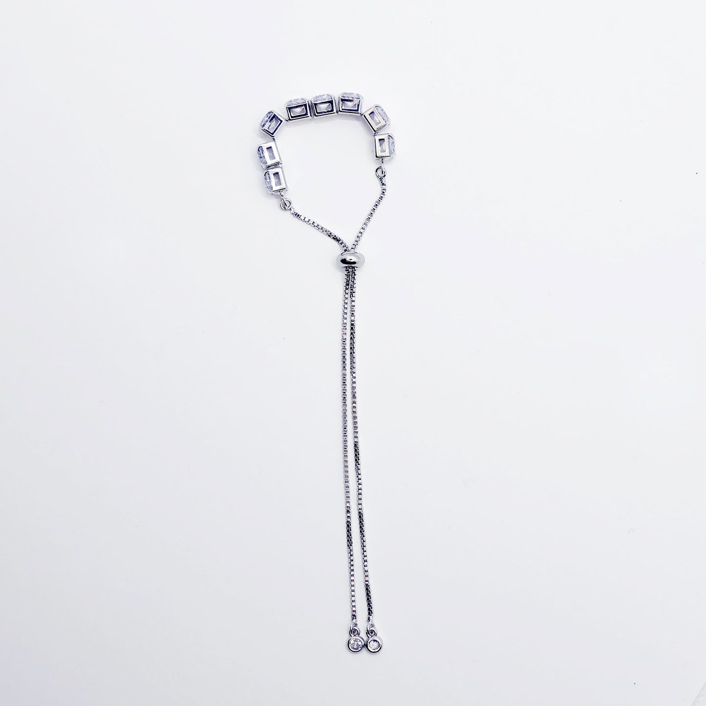 Sparkling Platinum Penis Noose Cock Bracelet, Erotic Intimate Body Jewelry for Men