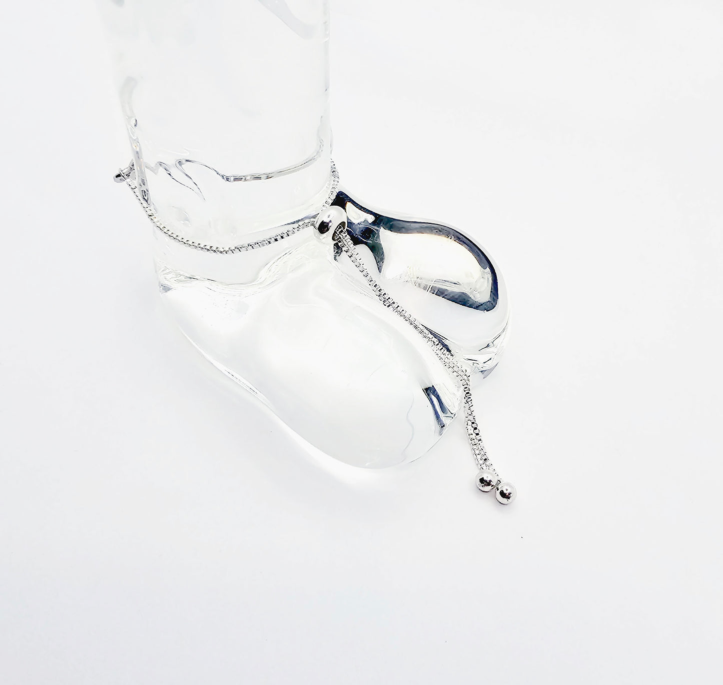 Penis Chain Noose Cock Bracelet with Blue or Green Gem. Non Piercing Penis Jewelry
