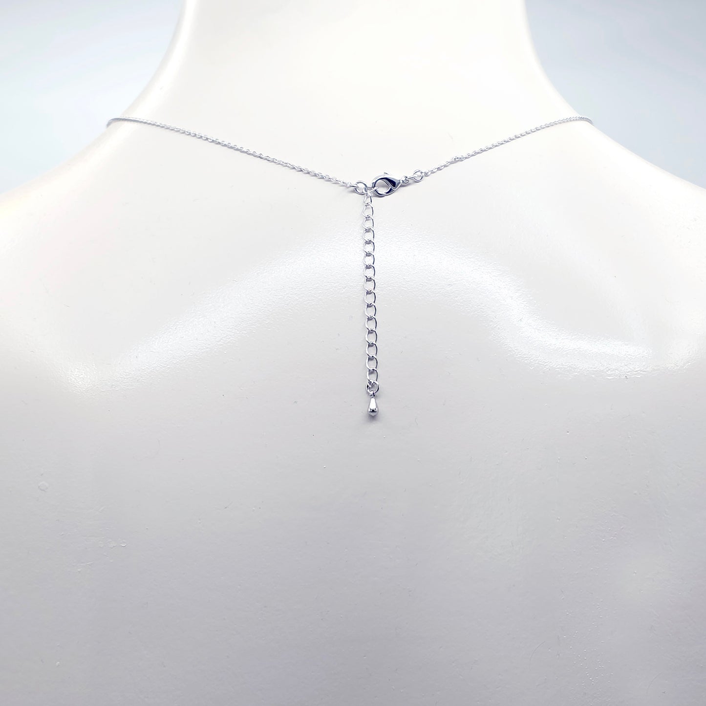 Discreet Hotwife Necklace, Platinum and CZ H W and Rose Pendants. Elegant Gift for Hotwife.