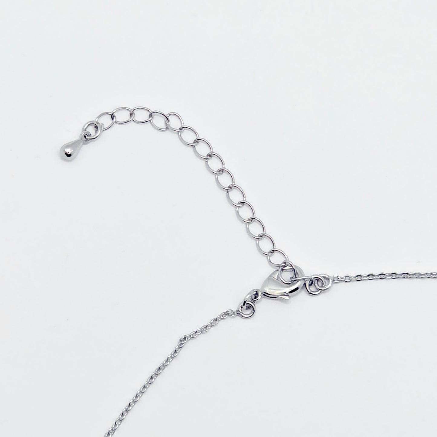 Discreet Hotwife Necklace, Platinum and CZ H W and Rose Pendants. Elegant Gift for Hotwife.