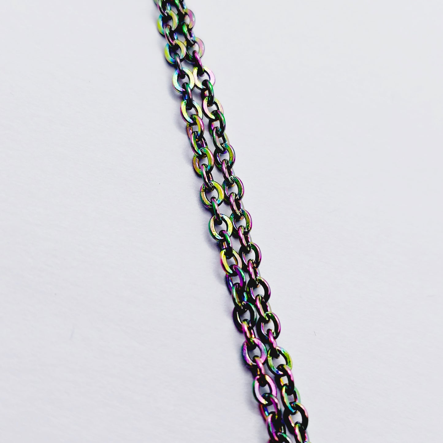 Rainbow Stainless Steel, with Removeable Nipple Chains