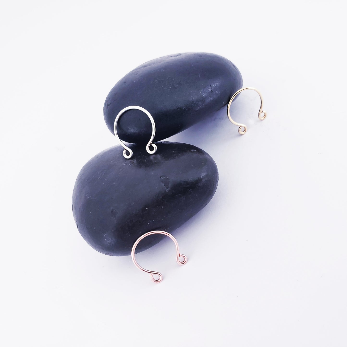 Non Piercing Nipple Rings. Pair of two. Silver, Gold, or Rose Gold